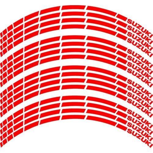 Наклейка на обід колеса Suzuki Red