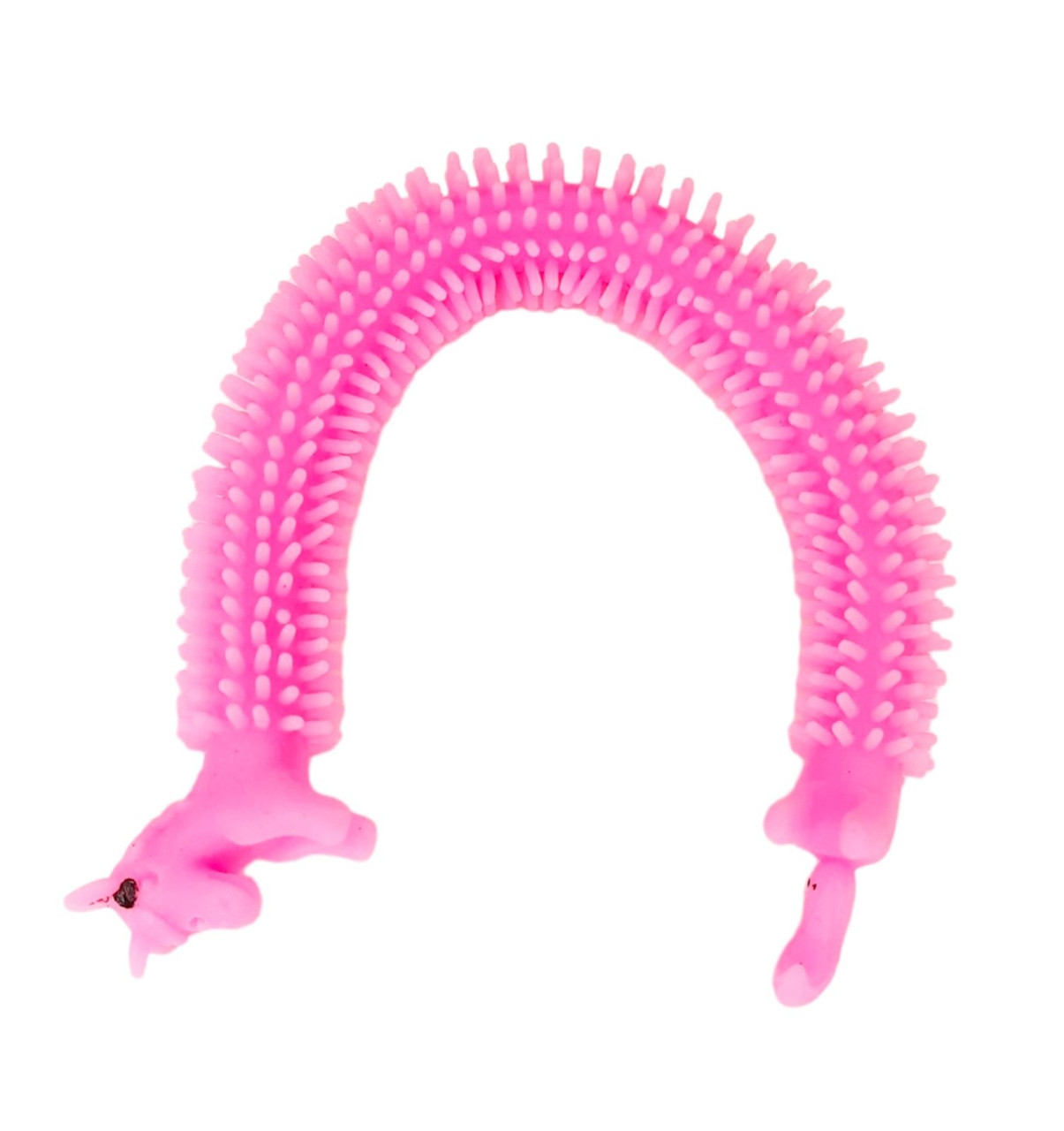 Іграшка антистрес браслет тягучка у вигляді тварини рожевий