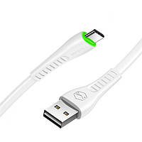 Кабель зарядний Mcdodo USB to USB-C Flying Fish Series зі світлодіодною підсвіткою 1.2 м White (CA-643)