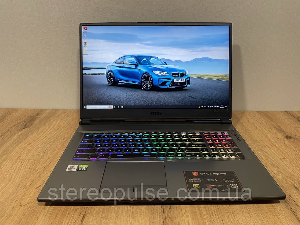 Ігровий ноутбук  MSI GP75 Leopard(MS-17E7): i7-10750H/ RTX2070(8Gb)/ 16Gb DDR4/ 512 SSD M2