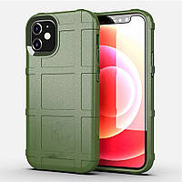 Противоударный чехол бампер Shield для iPhone 11 зеленый резиновый