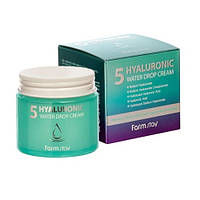 FarmStay Hyaluronic 5 Water Drop Cream Увлажняющий крем с гиалуроновой кислотой, 80 мл