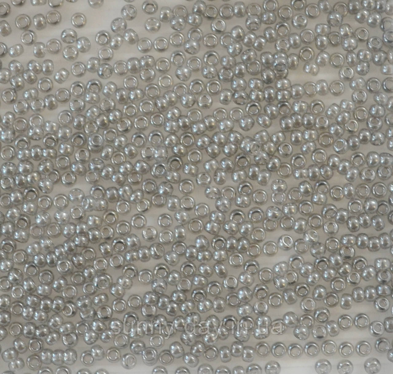 Бісер Miyuki Round Rocailles 10/0 колір - глазурований світло сірий, фото 1