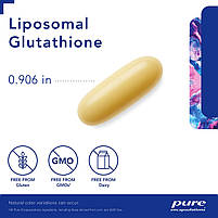 Pure Encapsulations Liposomal Glutathione / Ліпосомальний глутатіон 30 капсул BX723, фото 3