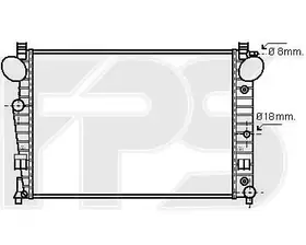 Радіатор охолодження Mercedes CL
