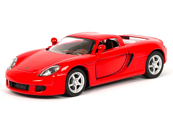 Дитяча модель машинки Porsche Carrera GT Kinsmart KT5081W інерційна, 1:36 (Red)