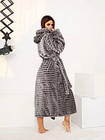 Женский махровый Турецкий халат "Шарпей"