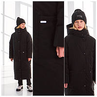 Пальто Викки, длинный зимний пуховик для девочек- подростков Размер 146