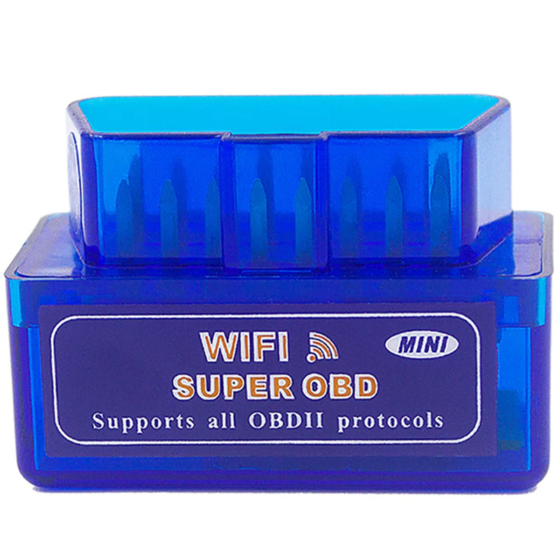 Автомобильный сканер U&P OBD2 mini ELM327 Wi-Fi v1.5 Pic18F25K80 Blue (WAZ-ELM327-V4BE) - фото 1 - id-p1691329481