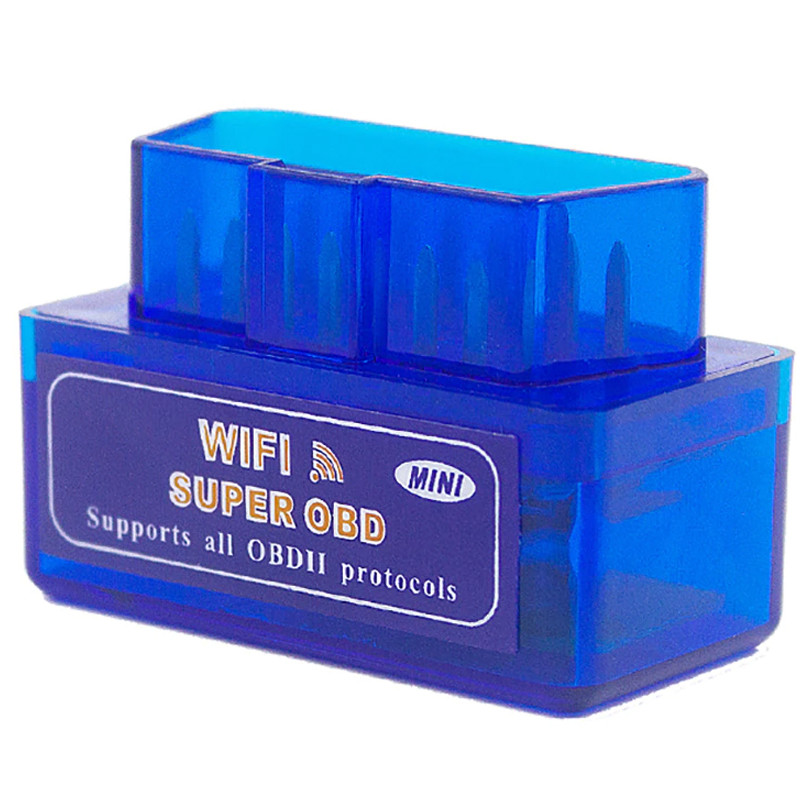 Автомобильный сканер U&P OBD2 mini ELM327 Wi-Fi v1.5 Pic18F25K80 Blue (WAZ-ELM327-V4BE) - фото 2 - id-p1691329481