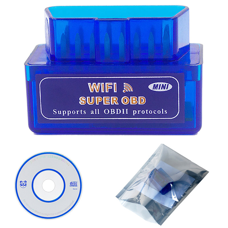 Автомобильный сканер U&P OBD2 mini ELM327 Wi-Fi v1.5 Pic18F25K80 Blue (WAZ-ELM327-V4BE) - фото 6 - id-p1691329481