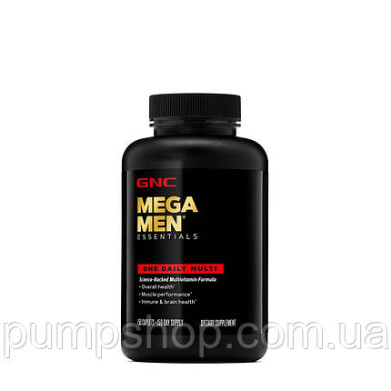 Вітаміни для чоловіків GNC Mega Men Essential One Daily 150 капс., фото 1
