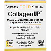 Пептиды морского коллагена, гиалуроновая кислота и витамин С (CollagenUp) 30 пакетиков