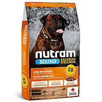 Корм для для собак великих порід НутрамS8_NUTRAM Sound BW Холістик з куркою та вівсянкою, 11.4кг