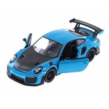 Автомодель легкова PORSCHE 911 GT2 RS 5" KT5408W, 1:36 (Синій)