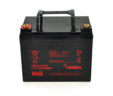 Акумуляторна батарея MERLION HR12127W, 12V 36Ah ( 195 х 130 х 155 (167) )