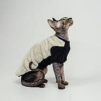 Теплая кофта для котов (кошек) из махровой ткани Style Pets (одежда для котов и кошек) Silv Cat (KM/SC/R) XXL