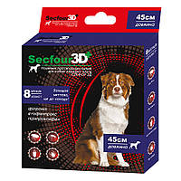 Нашийник від бліх і кліщів для собак 45 см Secfour 3D захист 8 міс