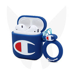 Силіконовий чохол Alitek для навушників Apple AirPods 1 / 2 Чемпіон + кільце