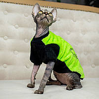 Кофта с рукавом для кошки (кота) из махровой ткани Style Pets (одежда для котов и кошек) FaceSPS (KM/FSP/S/r)
