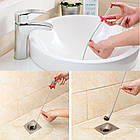 Трос із затиском для чищення труб 60см, фото 2