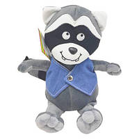М'яка іграшка з нарядом "Єнот Паркер" 21 см сірий ZL646