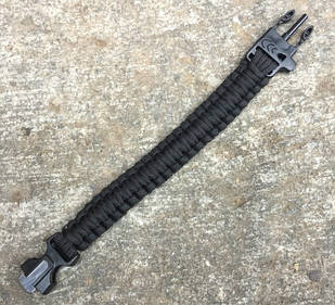 Браслет виживання з паракорда BTB af / 001 KS black