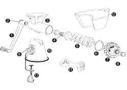 Ручка (No1) для Lexen Healthy Juicer Manual