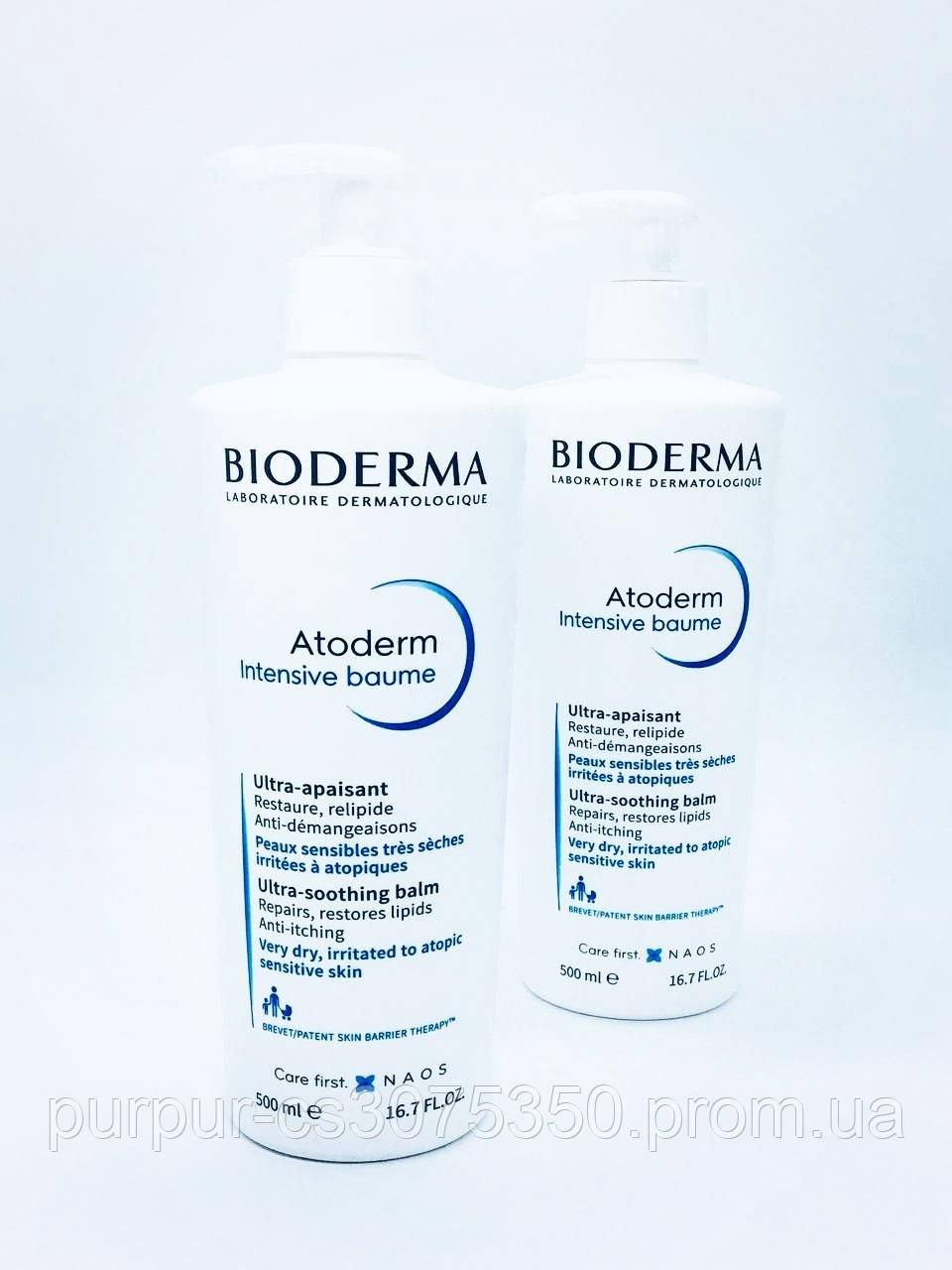 Интенсивный успокаивающий бальзам Bioderma Atoderm Intensive Baume 500 мл - фото 1 - id-p1691322645