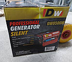 Генератор бензиновий 3-фазний Professional DW 8500 W Німеччина 220/380, фото 3