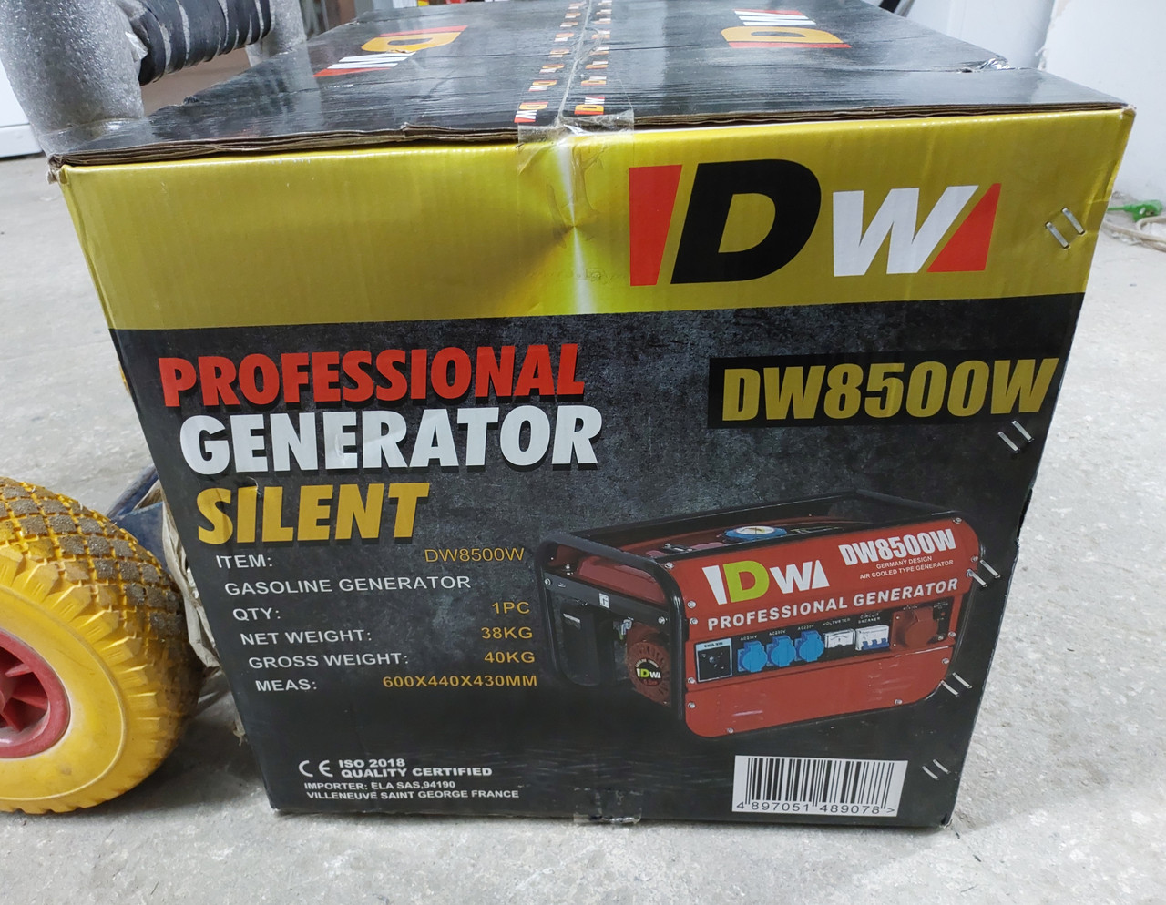 Генератор бензиновий 3-фазний Professional DW 8500 W Німеччина 220/380