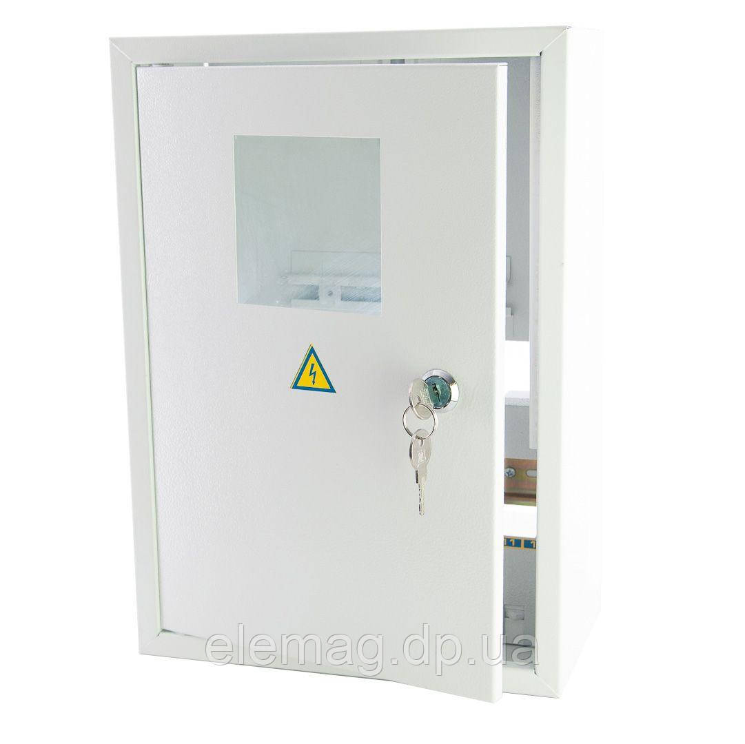 Щиток на 8 модулів, під 1-фазний лічильник, накладний