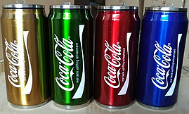 Термобанка з неіржавкої сталі CocaCola EL-195 400 мл Термокухоль
