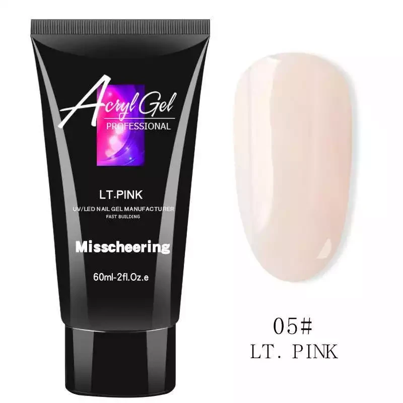Полигель (акригель) AcrylGel Professional №09, LIGHT PINK, 60 мл**