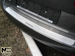 Накладка на бампер Volkswagen Touran II 2010- без загину B-VW27