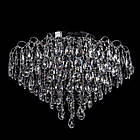 Кришталева люстра на 15 ламп з вбудованим LED підсвічуванням на пульті управління PM-L1356/15+15/CH/LED, фото 2