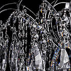 Кришталева люстра на 15 ламп з вбудованим LED підсвічуванням на пульті управління PM-L1356/15+15/CH/LED, фото 4