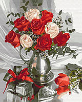 Картина по номерам Подаренные розы Картины по номерам Кувшин Цветов Картины на холсте Brushme BS51914