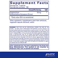 Прегненолон 10 мг, Pregnenolone, Pure Encapsulations, 180 капсул BX088, фото 2