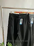 Спортивні штани чоловічі утеплені на байці Батал Kenalin з манжетою і кишенями розмір L,XL,2XL, фото 3