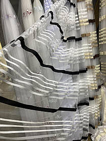 Тюль фатинова 2,8 біла, крем, фіолетова, чорна, коричнева, молоко