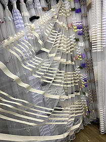 Тюль фатинова 2,8 біла, крем, фіолетова, чорна, коричнева, молоко