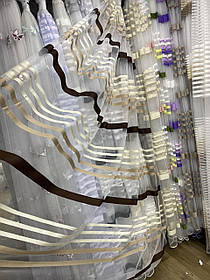 Тюль фатинова 2,8 біла, крем, фіолетова, чорна, коричнева, молоко