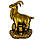 Статуетка коза з монетами гороскоп рік кози 14х10х10 см бронза (C4759), фото 3
