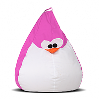 Кресло-груша Пингвин Цвет розовый размер 80*100
