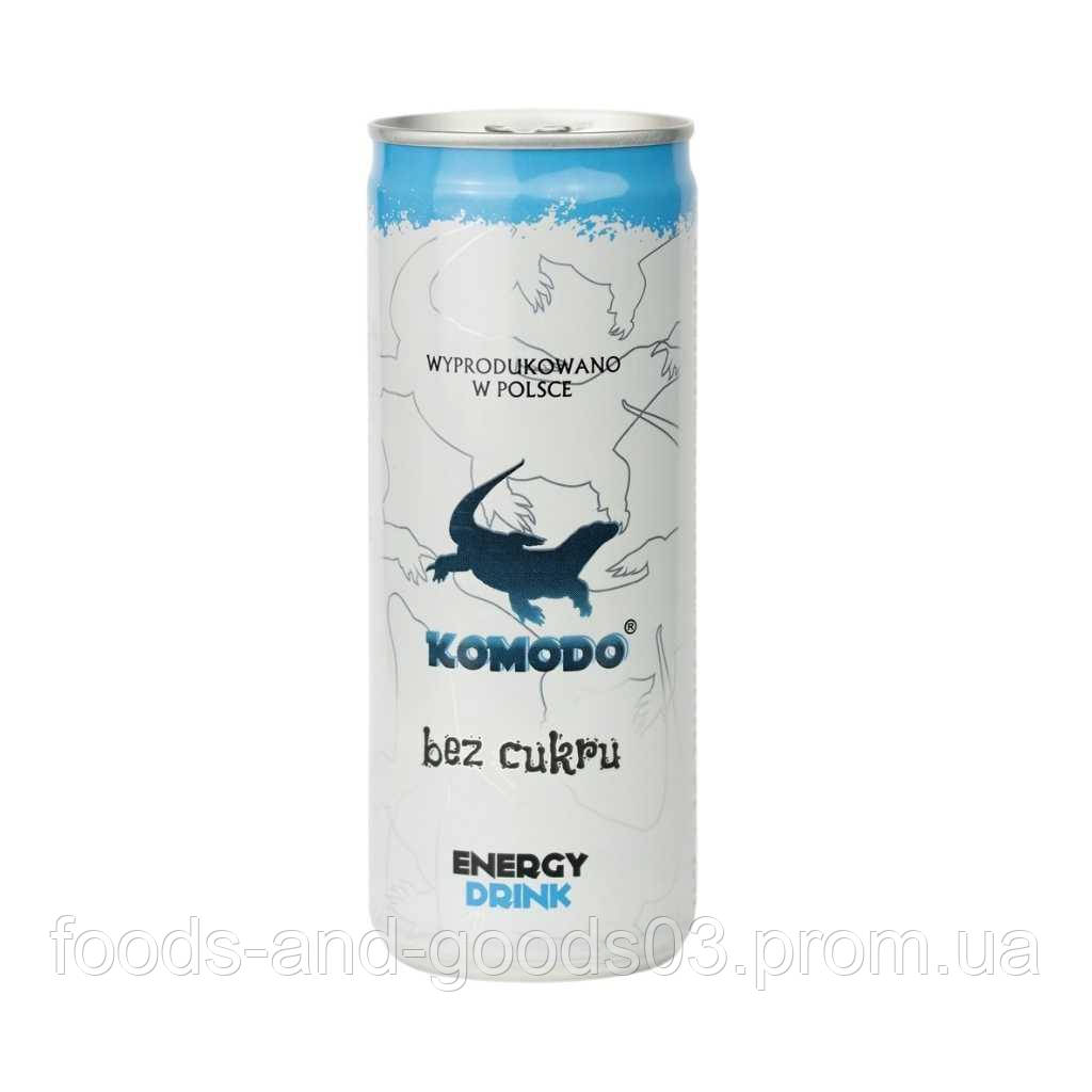 Напій енергетичний KOMODO Energy Drink Sugar Free 250 мл