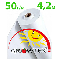 Агроволокно 50г/кв.м 4,2м х 50м Белое, Growtex Україна