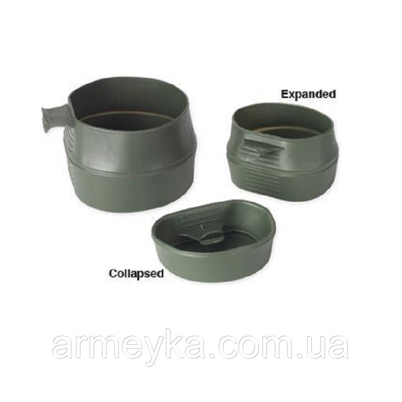 Кружка, складная wildo fold-a-cup® 200 ml., олива, пищевой пластик, Швеция - фото 1 - id-p1691143393