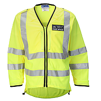 Накидка світловідбивна police зелений нейлон Оригінал Британія M (ОГ 92-102), 46-50, сорт-1, Зелений