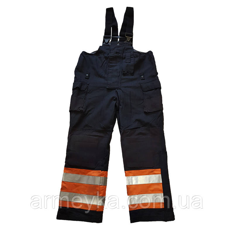 Бойовка штани, пожежника E398NMAZT*N458 L, темно-синій, вогнетривкий, оригінал Голландія